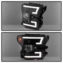 Spyder Signature Ford F-150 15-17 Black DRL LED Projector Headlights