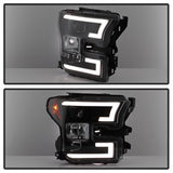 Spyder Signature Ford F-150 15-17 Black DRL LED Projector Headlights