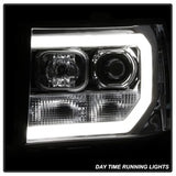 Spyder Signature GMC Sierra 1500/Sierra 2500 HD/Sierra 3500 HD 07-13 Version 2 Light Bar DRL LED Projector Headlights Chrome