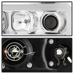 Spyder Signature GMC Sierra 1500/Sierra 2500 HD/Sierra 3500 HD 07-13 Version 2 Light Bar DRL LED Projector Headlights Chrome