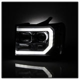 Spyder Signature GMC Sierra 1500/Sierra 2500 HD/Sierra 3500 HD 07-13 Version 2 Light Bar DRL LED Projector Headlights Smoke