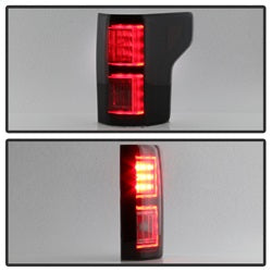 Spyder Ford F-150 15-17 Not Compatible w/Rear Blind Spot Sensor Models Light Bar LED Tail Lights Black Smoke