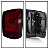 Spyder Chevrolet Silverado 1500/Silverado 2500 HD/Silverado 3500 HD 16-17 Red Clear Light Bar LED Tail Lights