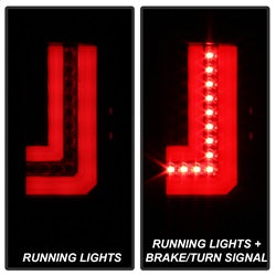 Spyder GMC Sierra 1500/Sierra 2500 HD/Sierra 3500 HD 16-17 Will Only Fit Factory LED Models Light Bar LED Tail Lights Black Smoke