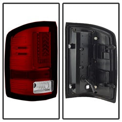 Spyder GMC Sierra 1500/Sierra 2500 HD/Sierra 3500 HD 16-17 Will Only Fit Factory LED Models Light Bar LED Tail Lights Red Clear