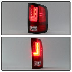 Spyder GMC Sierra 1500/Sierra 2500 HD/Sierra 3500 HD 16-17 Will Only Fit Factory LED Models Light Bar LED Tail Lights Red Clear