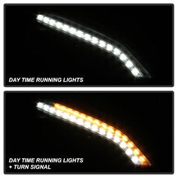 Spyder Signature Mercedes-Benz S450/S550/S600 08-09 Xenon/HID Model Only DRL LED Projector Headlights Not Compatible With Halogen Model Black