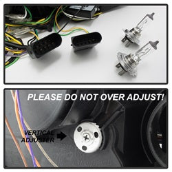 Spyder Signature Mercedes-Benz S450/S550/S600 08-09 Xenon/HID Model Only DRL LED Projector Headlights Not Compatible With Halogen Model Black