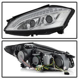 Spyder Signature Mercedes-Benz S450/S550/S600 08-09 Xenon/HID Model Only DRL LED Projector Headlights Not Compatible With Halogen Model Chrome