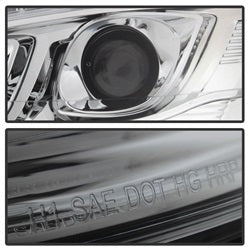 Spyder Signature Mercedes-Benz S450/S550/S600 08-09 Xenon/HID Model Only DRL LED Projector Headlights Not Compatible With Halogen Model Chrome
