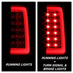 Spyder Chevrolet Silverado 1500/Silverado 1500 Classic/Silverado 2500 HD/Silverado 3500/Silverado 3500 HD 07-13 Version 3 Light Bar LED Tail Lights Black Smoke