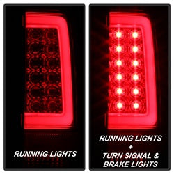 Spyder Chevrolet Silverado 1500/Silverado 1500 Classic/Silverado 2500 HD/Silverado 3500/Silverado 3500 HD 07-13 Version 3 Light Bar LED Tail Lights Red Clear
