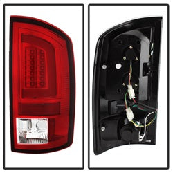 Spyder Dodge Ram 1500/Ram 2500/Ram 3500 02-06 Version 3 Light Bar LED Tail Lights Red Clear