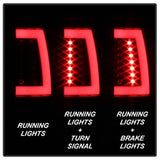 Spyder Chevrolet Suburban 1500/Suburban 2500/Tahoe/Yukon/Yukon XL 1500 00-06 Version 2 Light Bar LED Tail Lights Lift Gate Style Only Black