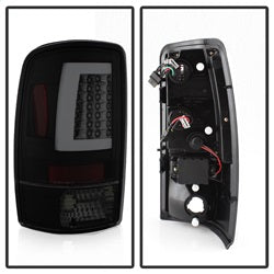 Spyder Chevrolet Suburban 1500/Suburban 2500/Tahoe/Yukon/Yukon XL 1500 00-06 Version 2 Light Bar LED Tail Lights Lift Gate Style Only Black Smoke