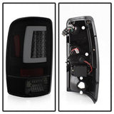 Spyder Chevrolet Suburban 1500/Suburban 2500/Tahoe/Yukon/Yukon XL 1500 00-06 Version 2 Light Bar LED Tail Lights Lift Gate Style Only Black Smoke