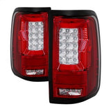 Spyder Ford F-150 04-08 Version 2 Light Bar LED Tail Lights Red Clear