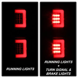 Spyder Ford F-150 09-14 Version 2 Light Bar LED Tail Lights Black
