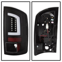 Spyder Dodge Ram 1500/Ram 2500/Ram 3500 07-08 Version 3 Light Bar LED Tail Lights Black