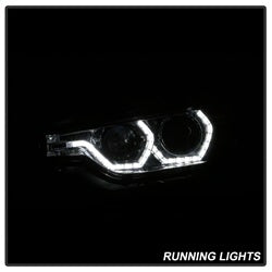 Spyder Signature BMW 320i/320i xDrive/328d/328d xDrive/328i/328i xDrive/335i/335i xDrive 12-14 Chrome DRL LED Projector Headlights