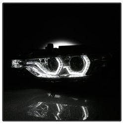 Spyder Signature BMW 320i/320i xDrive/328d/328d xDrive/328i/328i xDrive/335i/335i xDrive 12-14 Chrome DRL LED Projector Headlights
