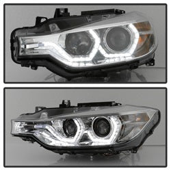 Spyder Signature BMW 320i/320i xDrive/328d/328d xDrive/328i/328i xDrive/335i/335i xDrive 12-14 Chrome DRL LED Projector Headlights