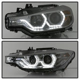 Spyder Signature BMW 320i/320i xDrive/328d/328d xDrive/328i/328i xDrive/335i/335i xDrive 12-14 Smoke DRL LED Projector Headlights