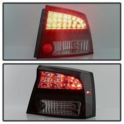 Spyder Dodge Charger 06-08 LED Model Only LED Tail Lights Not Compatible w/Incandescent Model Black Smoke