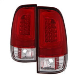 Spyder Ford F-150/F-150 Heritage/F-250/F-250 Super Duty/F-350 Super Duty/F-450 Super Duty/F-550 Super Duty 97-04 Version 3 Light Bar LED Tail Lights Red Clear