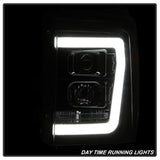 Spyder Signature Ford F-250 Super Duty/F-350 Super Duty/F-450 Super Duty 11-16 Light Bar DRL Projector Headlights Version 2 Black