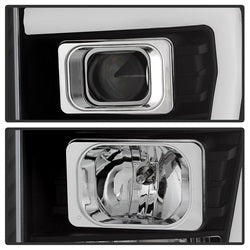 Spyder Signature Ford F-250 Super Duty/F-350 Super Duty/F-450 Super Duty 11-16 Light Bar DRL Projector Headlights Version 2 Black