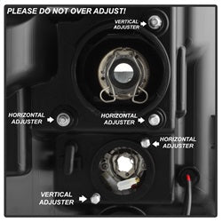 Spyder Signature Ford F-250 Super Duty/F-350 Super Duty/F-450 Super Duty 11-16 Light Bar DRL Projector Headlights Version 2 Black