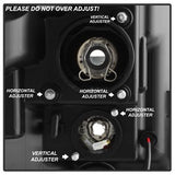 Spyder Signature Ford F-250 Super Duty/F-350 Super Duty/F-450 Super Duty 11-16 Light Bar DRL Projector Headlights Version 2 Black