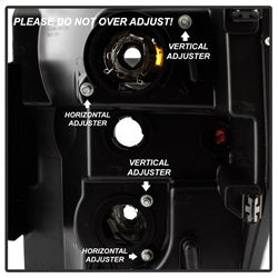 Spyder Signature Ford F-250 Super Duty/F-350 Super Duty/F-450 Super Duty 08-10 Light Bar DRL Projector Headlights Version 2 Black