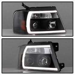 Spyder Signature Ford F-150/F-150 Heritage 04-08 Light Bar Projector Headlights Black