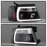 Spyder Signature Ford F-150/F-150 Heritage 04-08 Light Bar Projector Headlights Black