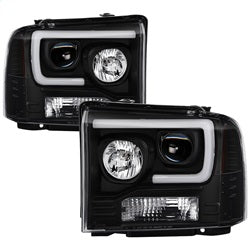 Spyder Signature Ford F-250 Super Duty/F-350 Super Duty/F-450 Super Duty 05-07 Light Bar Projector Headlights Black
