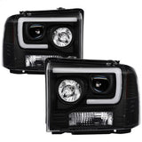 Spyder Signature Ford F-250 Super Duty/F-350 Super Duty/F-450 Super Duty 05-07 Light Bar Projector Headlights Black