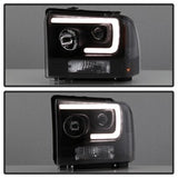 Spyder Signature Ford F-250 Super Duty/F-350 Super Duty/F-450 Super Duty 05-07 Light Bar Projector Headlights Black