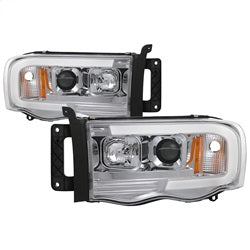 Spyder Signature Dodge Ram 1500/Ram 2500/Ram 3500 02-05 Light Bar DRL Projector Headlights Version 2 Chrome