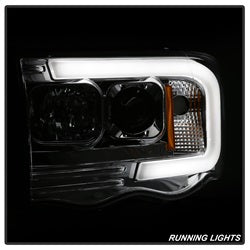Spyder Signature Dodge Ram 1500/Ram 2500/Ram 3500 02-05 Light Bar DRL Projector Headlights Version 2 Chrome