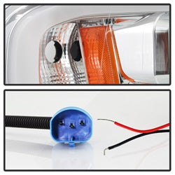 Spyder Signature Dodge Ram 1500/Ram 2500/Ram 3500 02-05 Light Bar DRL Projector Headlights Version 2 Chrome