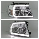 Spyder Signature Ford F-150/F-150 Heritage 04-08 Light Bar Projector Headlights Chrome