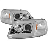 Spyder Signature Ford Expedition/F-150 97-02 Light Bar DRL Projector Headlights Version 2 Chrome