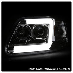 Spyder Signature Ford Expedition/F-150 97-02 Light Bar DRL Projector Headlights Version 2 Chrome