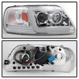 Spyder Signature Ford Expedition/F-150 97-02 Light Bar DRL Projector Headlights Version 2 Chrome