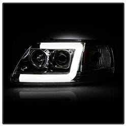 Spyder Signature Ford Expedition/F-150 97-02 Light Bar DRL Projector Headlights Version 2 Chrome