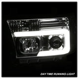 Spyder Signature Toyota Sequoia/Tundra 08-13 Light Bar DRL Projector Headlights Version 2 Chrome
