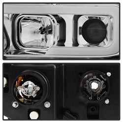 Spyder Signature Toyota Sequoia/Tundra 08-13 Light Bar DRL Projector Headlights Version 2 Chrome