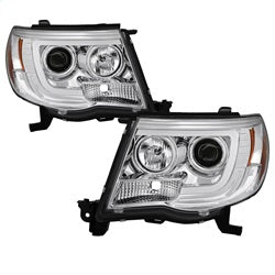 Spyder Signature Toyota Tacoma 05-11 Light Bar DRL Projector Headlights Version 2 Chrome